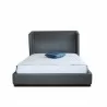 Manhattan Comfort Lenyx Full and Queen Bed Graphite Front - Manhattan Comfort Lenyx Full and Queen Bed Graphite Front