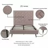 Manhattan Comfort Crosby Modern Full Size- Blush Details - Manhattan Comfort Crosby Modern Full Size- Blush Details