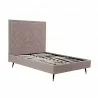Manhattan Comfort Crosby Modern Full Size- Blush Side - Manhattan Comfort Crosby Modern Full Size- Blush Side