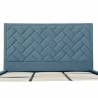 Manhattan Comfort Crosby Modern King Size- Blue Headboard