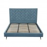 Manhattan Comfort Crosby Modern King Size- Blue Front Angle