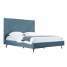 Manhattan Comfort Crosby Modern King Size- Blue Side Angle