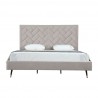 Manhattan Comfort Crosby Modern King Size- Greige Front