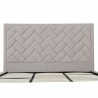 Manhattan Comfort Crosby Modern King Size- Greige Headboard