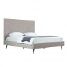 Manhattan Comfort Crosby Modern King Size- Greige Side Angle