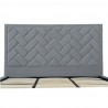 Manhattan Comfort Crosby Modern King Size- Grey Headboard