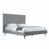 Manhattan Comfort Crosby Modern King Size- Grey Side Angle - Manhattan Comfort Crosby Modern King Size- Grey Side Angle