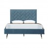 Manhattan Comfort Crosby Modern Queen Size Blue Front