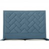 Manhattan Comfort Crosby Modern Queen Size Blue Headboard
