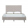Manhattan Comfort Crosby Modern Queen Size Greige Front 