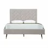 Manhattan Comfort Crosby Modern Queen Size Greige Front  - Manhattan Comfort Crosby Modern Queen Size Greige Front 