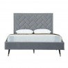 Manhattan Comfort Crosby Modern Queen Size Grey Front