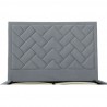 Manhattan Comfort Crosby Modern Queen Size Grey Headboard