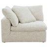 Moe's Home Collection Clay Corner Chair NeverFear Fabric Coastside Stand - Side View