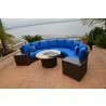 Bermuda 6-Piece Circular Sofa Set - Top Angled View - Bermuda 6-Piece Circular Sofa Set - Top Angled View