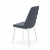 Bellini Modern Living Athena Dining Chair Fabric BLUE, CHARCOAL GREY, GREY, ORANGE, Side Back Angle