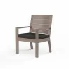 Laguna Dining Chair in Spectrum Carbon, No Welt - Front Side Angle - Laguna Dining Chair in Spectrum Carbon, No Welt - Front Side Angle