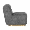 Sunpan Florin Swivel Lounge Chair - Nash Zebra - Side Angle - Sunpan Florin Swivel Lounge Chair - Nash Zebra - Side Angle