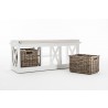 Nova Solo Halifax Accent Bench with Seat Cushion 