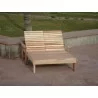 Beach Lounger - Double - Front View - Beach Lounger - Double - Front View