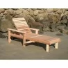 Beach Lounger - Single - Side Angle - Beach Lounger - Single - Side Angle