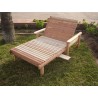 Beach Lounger - Wide with Sliding Table