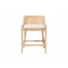 bali & pari Beata Natural Rattan Counter Stool - Handcrafted Wingback Counter Chair with Woven Detailing and Removable Cushion, Coastal Boho Style Seating for Kitchen Island or Dining Area - Front - bali & pari Beata Natural Rattan Counter Stool - Handcrafted Wingback Counter Chair with Woven Detailing and Removable Cushion, Coastal Boho Style Seating for Kitchen Island or Dining Area - Front