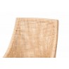bali & pari Beata Natural Rattan Dining Chair - Handcrafted Wingback Accent Chair with Woven Detailing and Removable Cushion, Coastal Boho Seating for Kitchen or Dining Room - Details