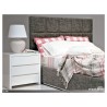 Glare King Storage Bed Grey Fabric - Lifestyle