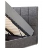 Glare Queen Storage Bed Grey Fabric  - Folding Details