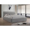 Reve King Bed Grey Fabric