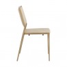 Sunpan Odilia Stackable Dining Chair Bravo Cream - Side Angle