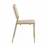 Sunpan Odilia Stackable Dining Chair Bravo Cream - Side Angle - Sunpan Odilia Stackable Dining Chair Bravo Cream - Side Angle