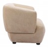 Bekker Accent Chair in Golden Beige- side view 1