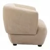 Bekker Accent Chair in Golden Beige- side view 1 - Bekker Accent Chair in Golden Beige- side view 1