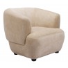 Bekker Accent Chair in Golden Beige- side view 3