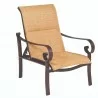 Woodard Belden Padded Sling Adjustable Lounge Chair - Angled - Woodard Belden Padded Sling Adjustable Lounge Chair - Angled