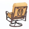 Woodard Belden Cushion Swivel Rocking Lounge Chair - Back View