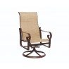 Woodard Belden Sling High Back Swivel Rocker - Angled