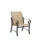 Woodard Belden Dining Arm Chair - Angled - Woodard Belden Dining Arm Chair - Angled