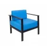 Belmar Armchair Black/Soft Gray Frame - No Cushions - Belmar Armchair Black/Soft Gray Frame - No Cushions