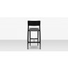 Source Furniture Belmont Bar Side Rope Chair Black Back