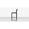 Source Furniture Belmont Bar Side Rope Chair Black Side