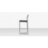 Source Furniture Belmont Bar Side Rope Chair Silver Side