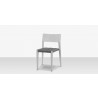 Source Furniture Belmont Dining Side Rope Chair Silver Angle