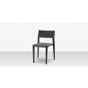 Source Furniture Belmont Dining Side Rope Chair Black Angle