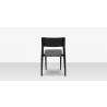 Source Furniture Belmont Dining Side Rope Chair Black Back