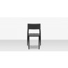 Source Furniture Belmont Dining Side Rope Chair Black Front