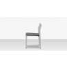 Source Furniture Belmont Dining Side Rope Chair Silver Side