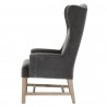 Essentials For Living Bennett Arm Chair in Dark Dove Velvet - Side